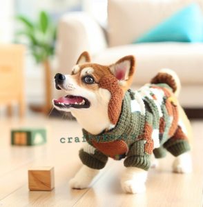 Camouflage Adventure Crochet Dog Sweater Patterns