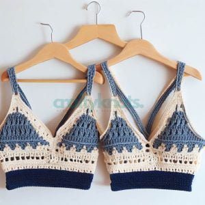 Nautical Crochet Bralette pattern