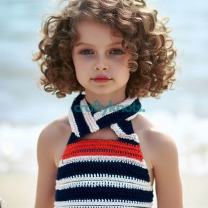 Nautical-Inspired Crochet Halter