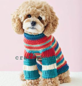 Dog crochet sweaters pattern 