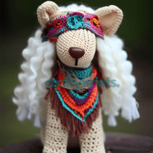fancy Crochet Dog pattern