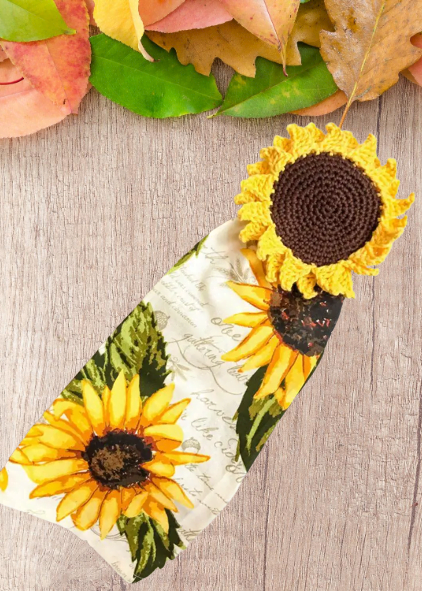 Sunflower Towel Topper Crochet Pattern