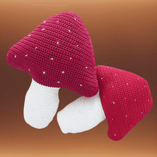 Toadstool Pillow Crochet Pattern