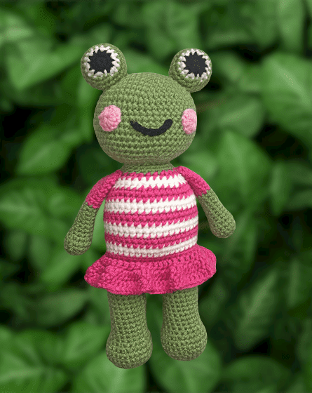 mia the frog crochet pattern