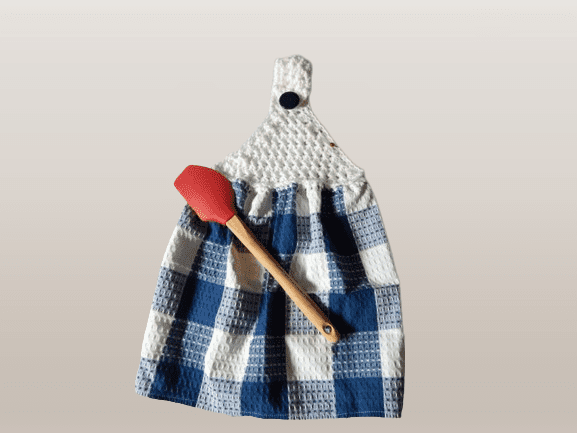 star kitchen towel topper crochet pattern
